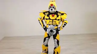 Robot yellow Mascot Costume