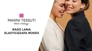 Raso di Lana Elasticizzata per Abbigliamento Rosso Caldo e Confortevole