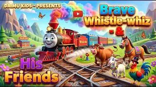 🚂 The Brave Train Rescue! | Broken Bridge Adventure | 3D Cartoon for Kids | Da.Mu Kids #trending