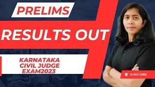 Prelims Results Announced !! Karnataka Civil Judge Exam 2023