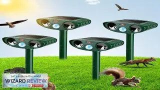 4 Pack Ultrasonic Animal Repellent Outdoor Solar Animal Repeller with Motion Sensor Review