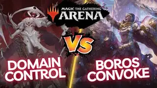 MTG Arena Standard Ranked Gameplay - Domain Control vs Boros Convoke - Cheap Sweeper Works!