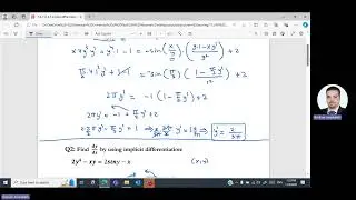 3.7 Implicit differentiation lecture 9 American university of Ras alkhaimah