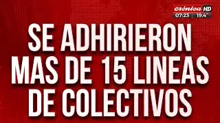 Nuevo paro en la 620: se sumaron más de 15 líneas de colectivos