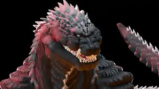 Godzilla Ultima updated - (model test /VFX test)