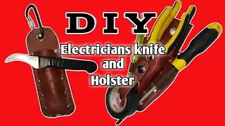 DIY electrician knife and holster (Electrical Wiring Tutorial) [Tagalog]