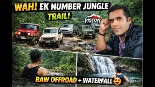 Piston Adventure Jungle Trail 😱 | Ek Number Raw Offroad + Waterfall Masti!