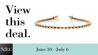 Deal of the Week: Yellow Gold Ruby and Diamond Tennis Bracelet