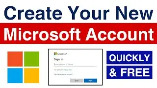 How To Create A New Microsoft Account | Microsoft Account | Create Your New Microsoft Account 2024