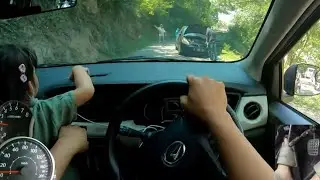 #120 - KELUAR LINTASAN !! TANJAKAN TURUNAN JALUR SEMPIT - SIGRA M M/T - POV DRIVING INDONESIA