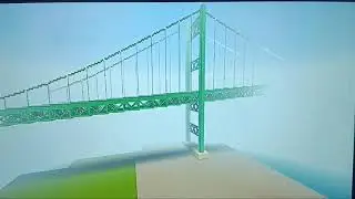 Minecraft suspension bridge tour (Vincent Thomas Bridge)