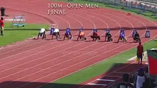 LEEROY KAMAU WINS MEN 100M FINAL - 2020 NATIONAL CHAMPS IN PORT MORESBY