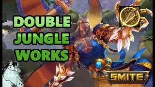 DOUBLE JUNGLE SUPPORT STEAL BUFF MEME GUY - Smite He Bo Jungle Gameplay