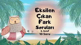 #eksilençıkanfark,  3. Sınıf  Çıkarma İşlemi Soruları (Eksilen, çıkan. fark)