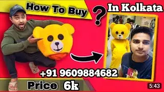 TEDDY BEAR COSTUME MARKET IN KOLKATA !! Where can I find Teddy Bear?