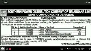 Latest government job notifications 2019