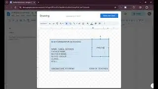 How to make student identity card 💳 with docks file google.