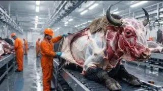 Inside The Modern Bison Leather Factory: #Factory Process #HowltsMade #LeatherProcessing