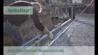 Abdichten von Arbeitsfugen und Sollrissfugen mit dem Fugenband SynkoElast&reg;