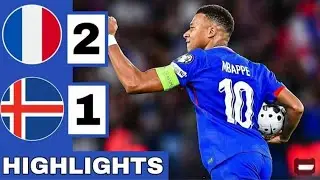 France vs Iceland extended highlights 2-1 mbappe and barcola red card by tchouameni