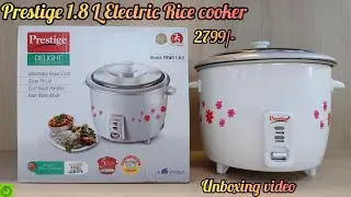 Prestige PRWO 1.8 Litres Electric Rice cooker| 2 Aluminium Cooking pans| Unboxing| Review| Full Demo