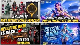 🔴NEXT ULTIMATE SET BGMI 3D LEAKS😍| NEXT MYTHIC FORGE BGMI 4.6🔥| UMP GLACIER RETURN🥶| HELL FIRE AKM?✅