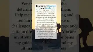 🌟 Dream Big - A Powerful Prayer for Goals and Success #dailyprayer #prayer #pray #god