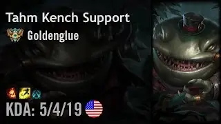 Tahm Kench Support vs Thresh - Goldenglue - NA Challenger Patch 6.15