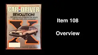 Item 108: Car and Driver May 1979 The X-Body Special
