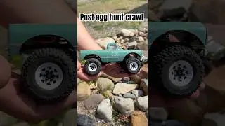 After the egg hunt we crawled! #axial #scx24 #easter #egghunt #chevy #rc