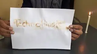 Crazy Paper experiments/writing on paper with candle/paper magic tricks