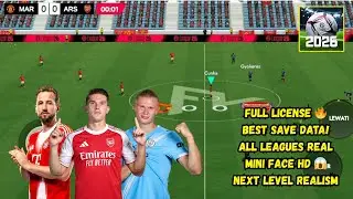 FOOTBALL LEAGUE 2026 SAVE DATA 🔥 Full License, Mini Face & All Leagues Updated!