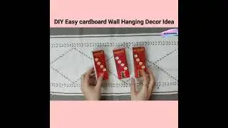 1 min Craft idea / DIY beautiful Cardboard wall hanging BKSUNSHINE #shorts #wallhanging #decor #18