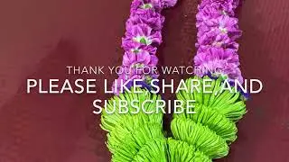 flower garland making tutorial
