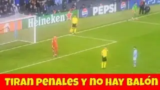 Fan de Manchester City se roba el balon y Bernardo silva falla penal VS Real Madrid en la champions