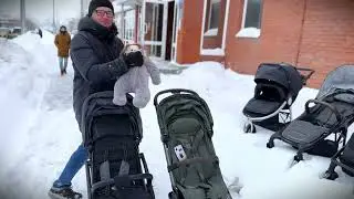 Тестируем 6 разных колясок по снегу!