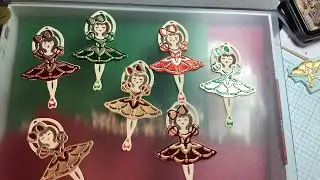 Inlay technique for Anna Griffin&rsquo;s Christmas characters decoupage dies