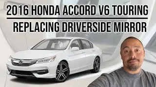 Установка зеркала заднего вида со стороны водителя на Honda Accord 2016 года. [E175]