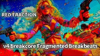 RED FRACTION v4 Breakcore Fragmented Breakbeats Version mastered SUNOv4 5
