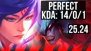 FIORA vs AATROX (TOP) | Perfect KDA: 14/0/1 | KR Master | 25.24