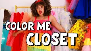 COLOR COORDINATED CLOSET - How to organize your closet by color - COLOR ME COURTNEY CUSTOM CLOSET