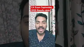 CA exam September 2025 Results date #icai