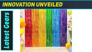 Rainbow Foil Fringe Curtain: BEST Party Backdrop?