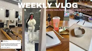 VLOG♡: trying pilates for the first time, pottery class, car wash + more