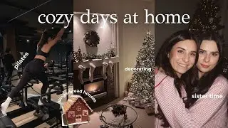cozy holiday vlog | pilates, christmas shopping, gingerbread houses & more! 🎄✨