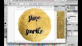 How to Make Gold Foil or Glitter Type