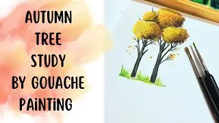 Autumn Tree Study | By Himi gouache painting set | @playwithart8548