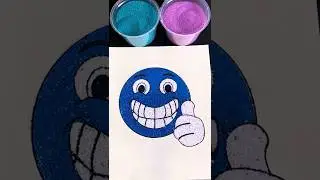 Emoji #coloringwithsand #sandpainting #sandart #asmr