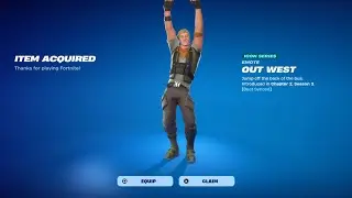 The Out West emote is back and More in Fortnite! (Fortnite item shop)