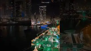 Dubai Night Skyline 2025 🇦🇪 #shorts #dubai